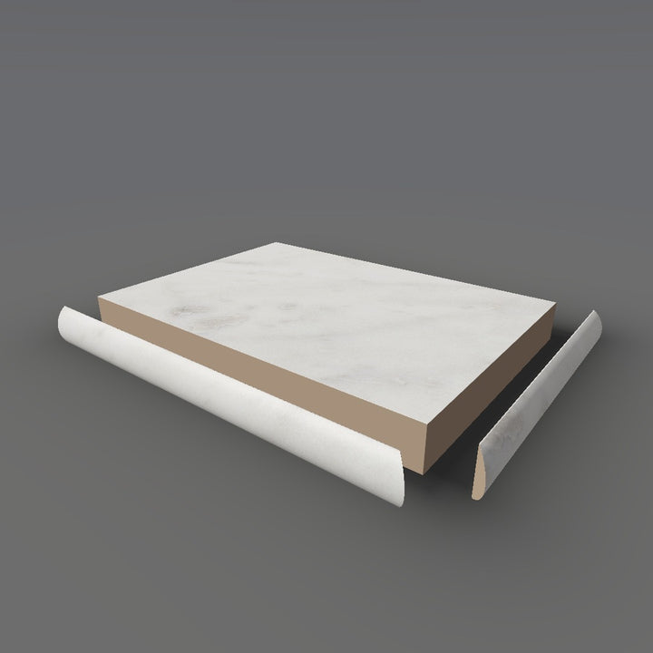 Formica 6696 exploded view - deck, bullnose trim and MDF core
