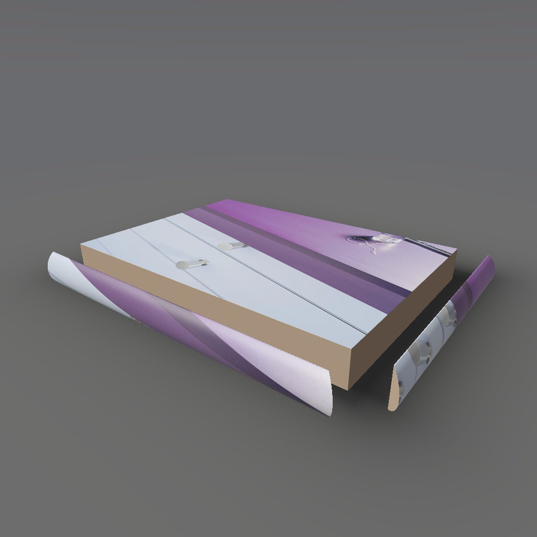 Formica 6903 exploded view - deck, bullnose trim and MDF core