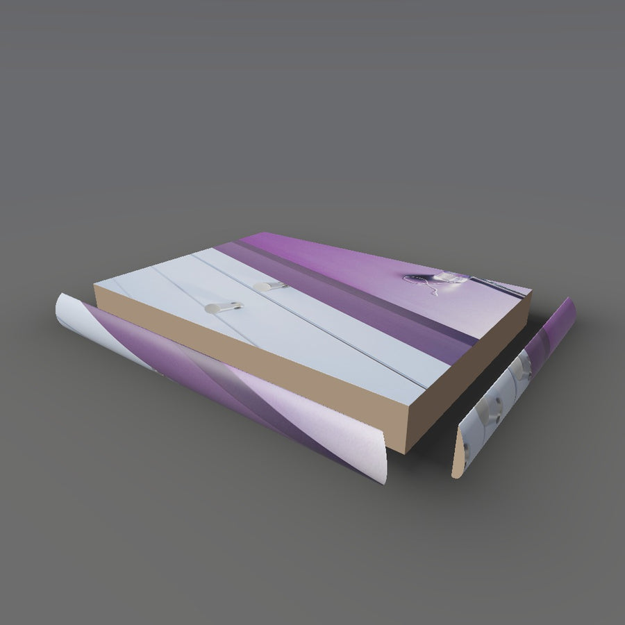 Formica 6903 exploded view - deck, bullnose trim and MDF core