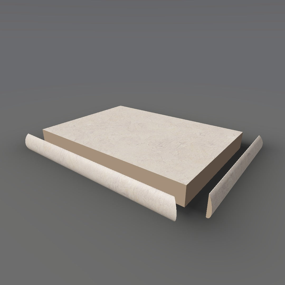 Formica 7022 exploded view - deck, bullnose trim and MDF core