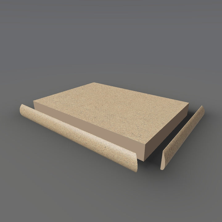Formica 7812 exploded view - deck, bullnose trim and MDF core