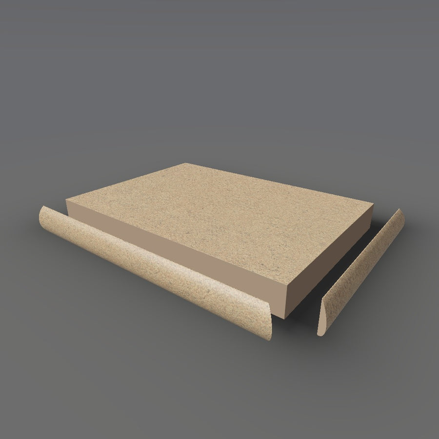 Formica 7812 exploded view - deck, bullnose trim and MDF core