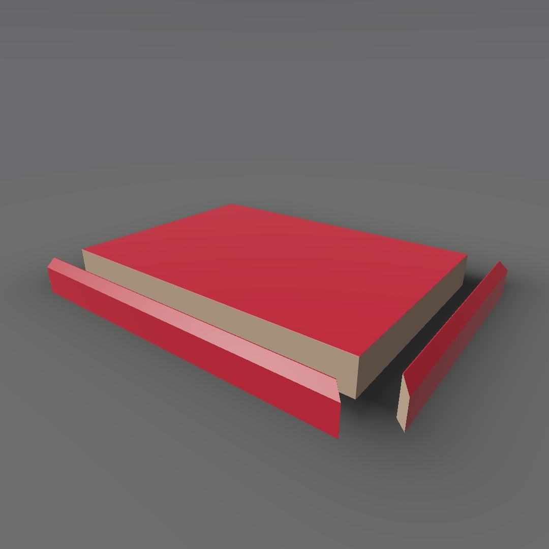 Formica 839 exploded view - deck, bevel trim and MDF core