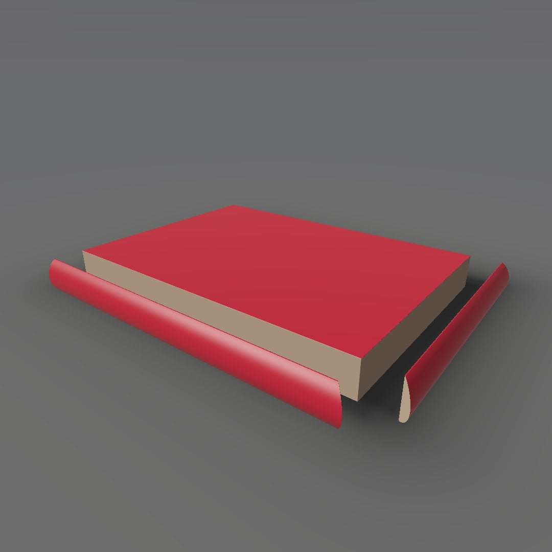 Formica 839 exploded view - deck, bullnose trim and MDF core