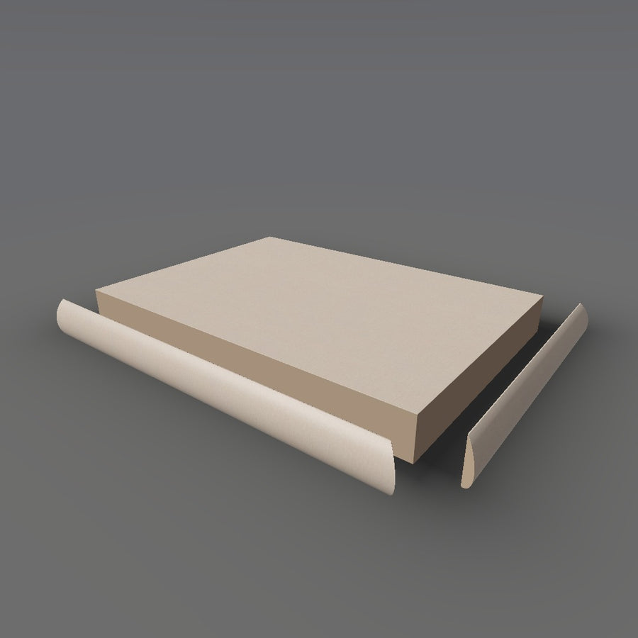 Formica 8682 exploded view - deck, bullnose trim and MDF core