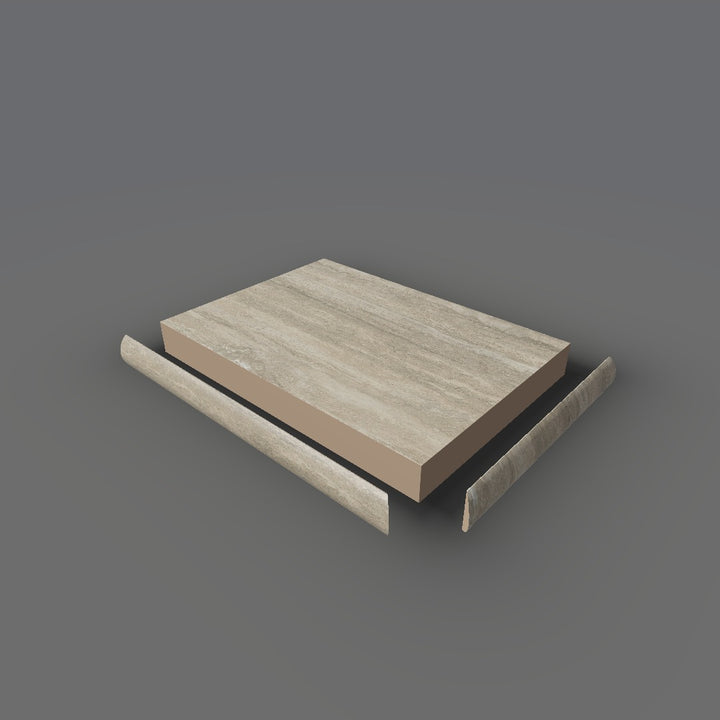 Formica 9917 exploded view - deck, bullnose trim and MDF core