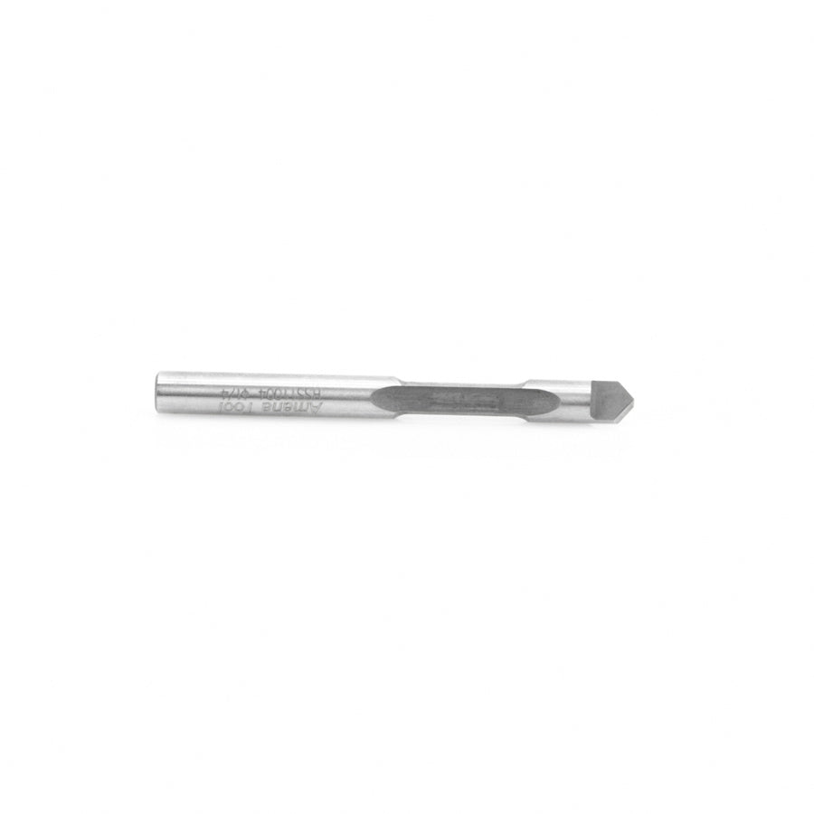 Amana Tool. High Speed Steel Router Bit | 1⁄4 Dia x 5⁄8 x 1⁄4" Shank Straight | HSS11004 