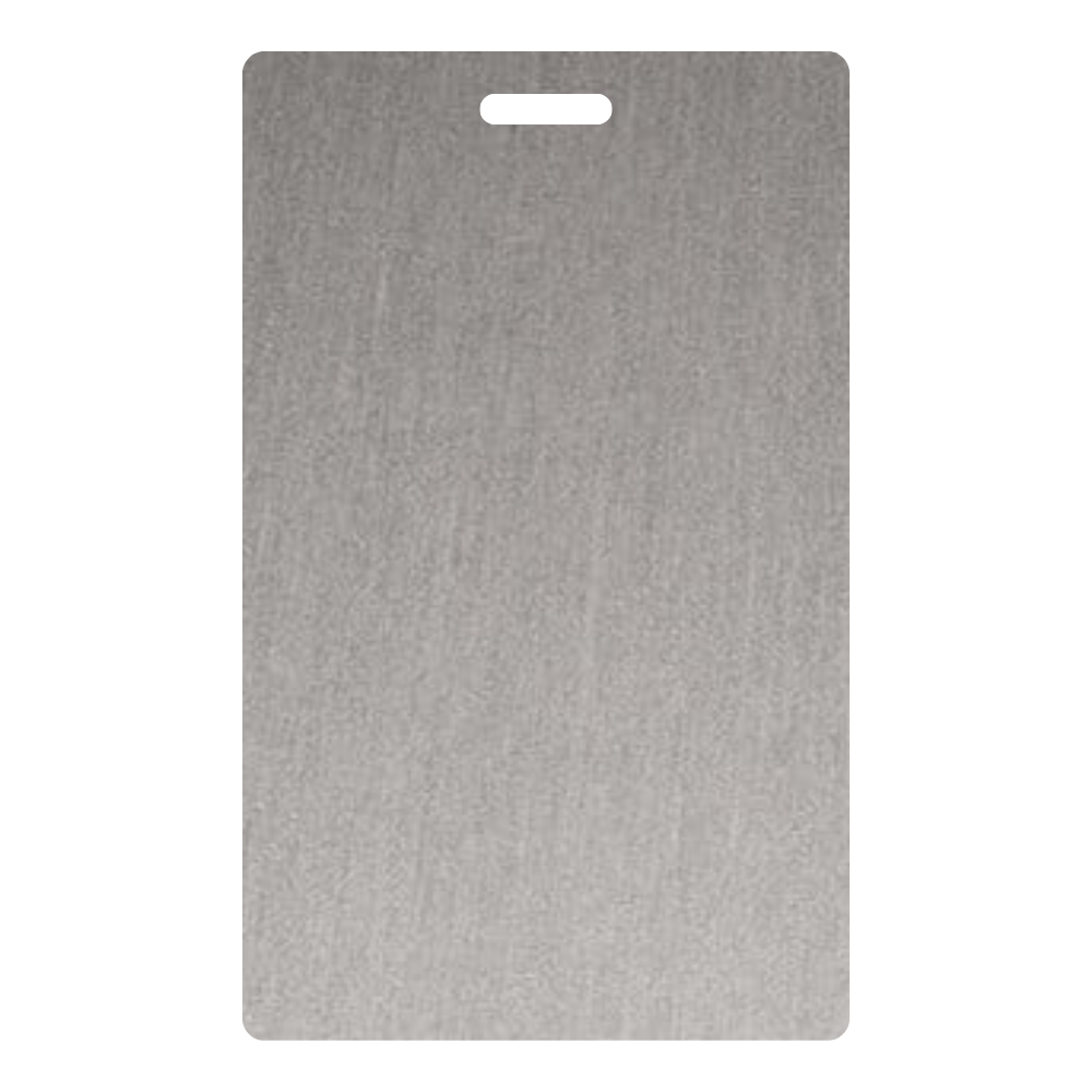 Matte Natural Aluminum - 6252 - Wilsonart DecoMetal Laminate Sample