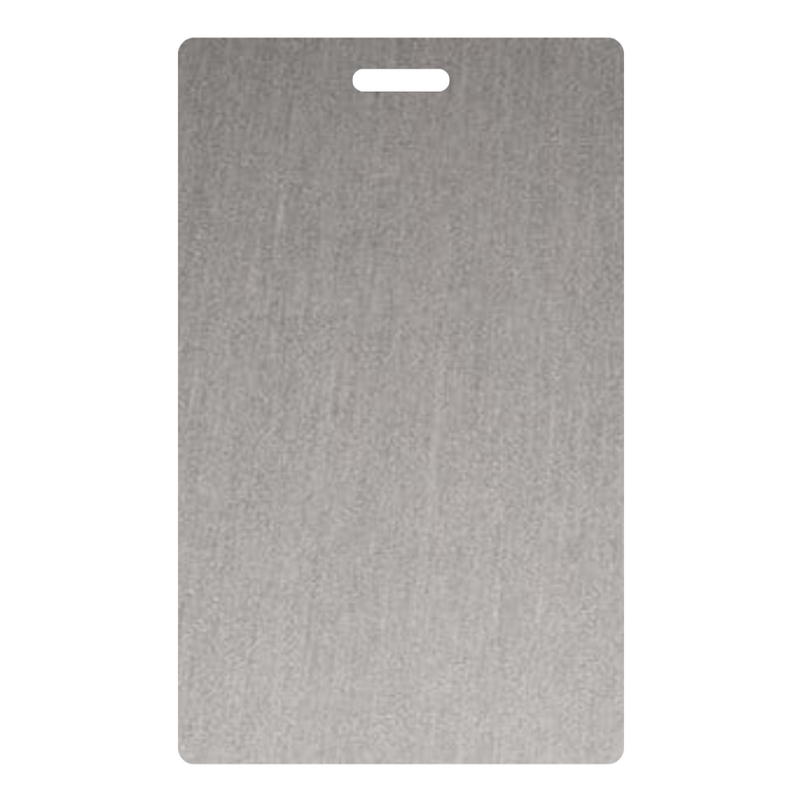 Matte Natural Aluminum - 6252 - Wilsonart DecoMetal Laminate Sample