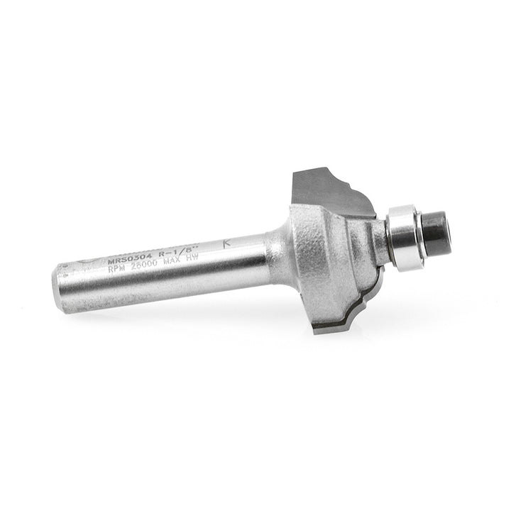 Amana Tool. Miniature Classical Router Bit | 1⁄8 Radius x 25⁄32 Dia x 3⁄8 x 1⁄4" Shank | MRS0304 