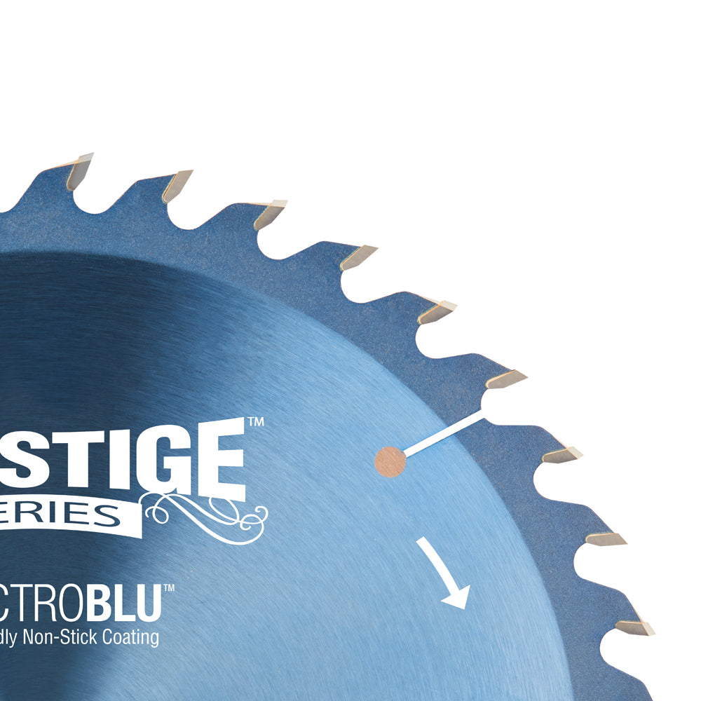 Amana Tool. Prestige General Purpose Blade Electro-Blu - 10" Dia 40T ATB- 18° - 5⁄8 Bore | PR1040C 