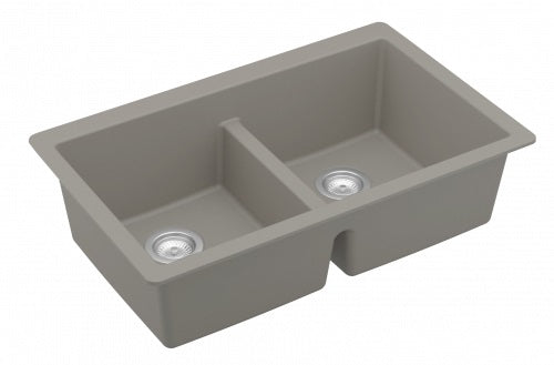 Karran Undermount Double Equal Bowl - Quartz QU-810