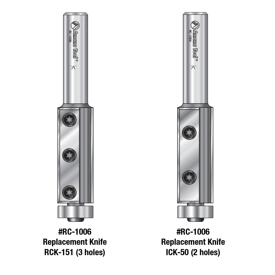 Amana Tool. Flush Trim Router Bit | 3⁄4 Dia x 50mm x 1⁄2" Shank | RC-1006 