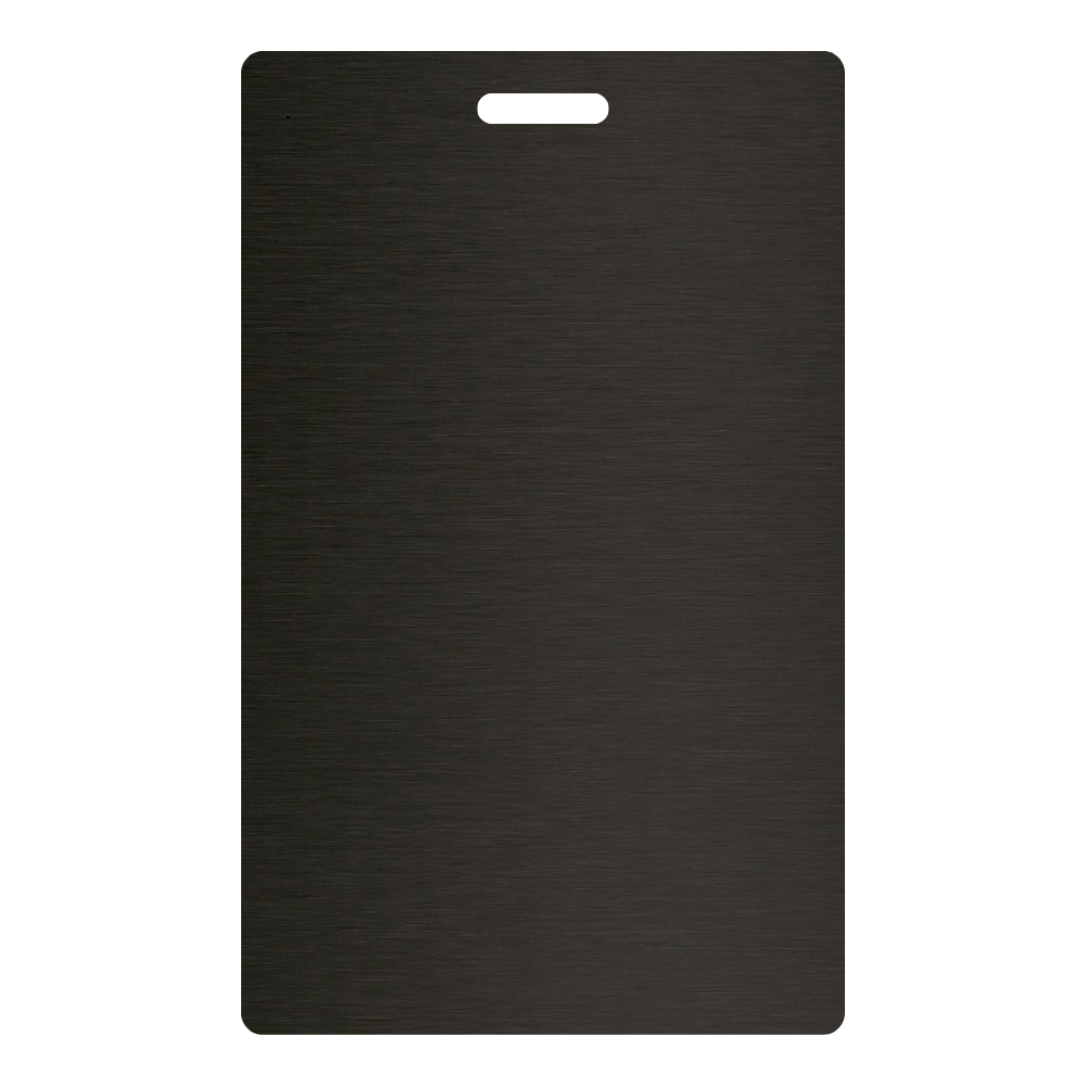 Satin Brushed Black Aluminum - 6296 - Wilsonart DecoMetal Laminate Sample