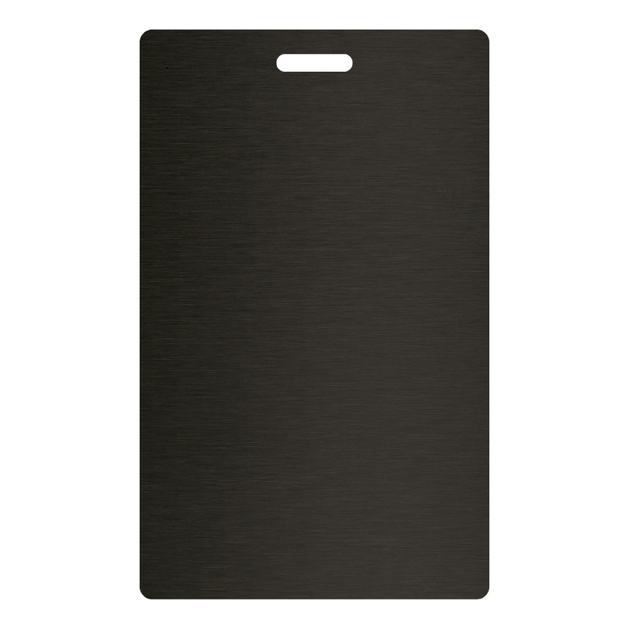 Satin Brushed Black Aluminum - 6296 - Wilsonart DecoMetal Laminate Sample