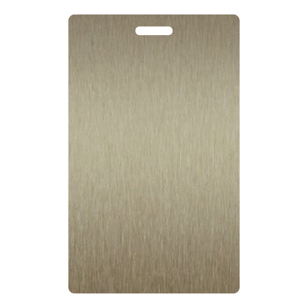 Satin Brushed Light Bronze Aluminum - 6261 - Wilsonart DecoMetal Laminate Sample