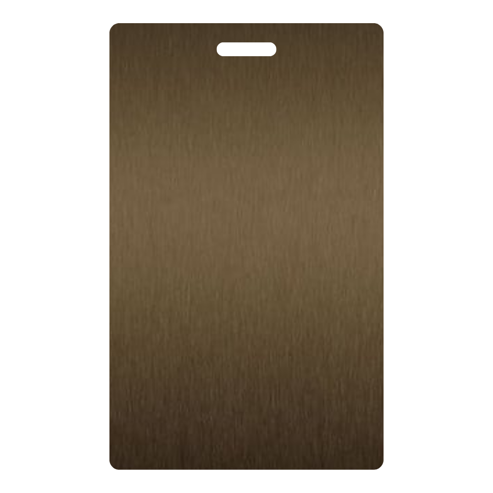 Satin Brushed Medium Bronze Aluminum - 6262 - Wilsonart DecoMetal Laminate Sample