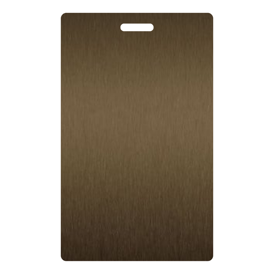 Satin Brushed Medium Bronze Aluminum - 6262 - Wilsonart DecoMetal Laminate Sample