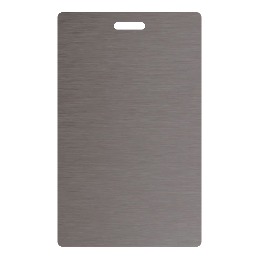 Satin Brushed Smoke Aluminum - 6281 - Wilsonart DecoMetal Laminate Sample