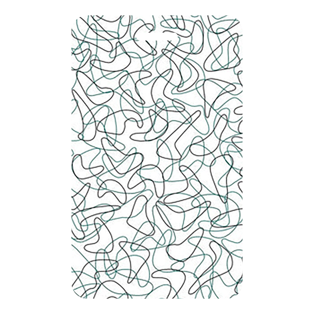 Turquoise Glacier Boomerang - Y0527 - Wilsonart Virtual Design Library Laminate Sample