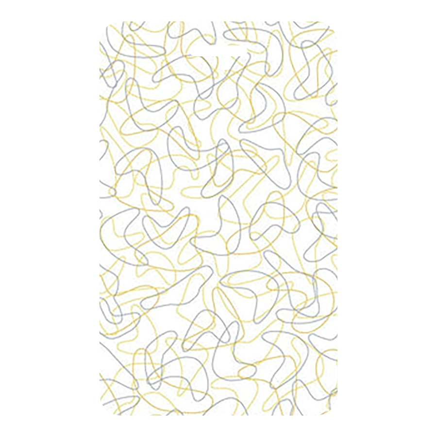 Yellow Glacier Boomerang - Y0528 - Wilsonart Virtual Design Library Laminate Sample